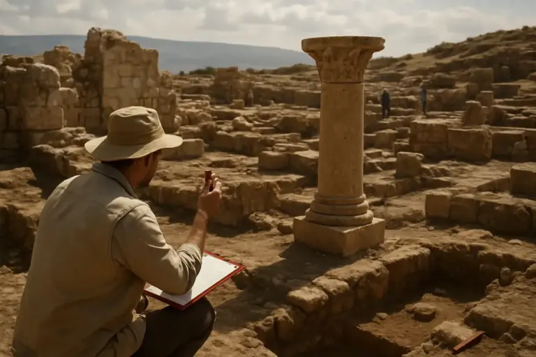 Ilustração conceitual sobre Arqueólogos confirmam descoberta da cidade bíblica de Betsaida no norte de Israel; gerada por IA, sem retratar o acontecimento.